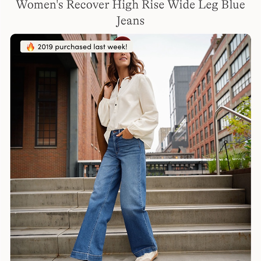 Women’s High Rise Wide Leg Jeans